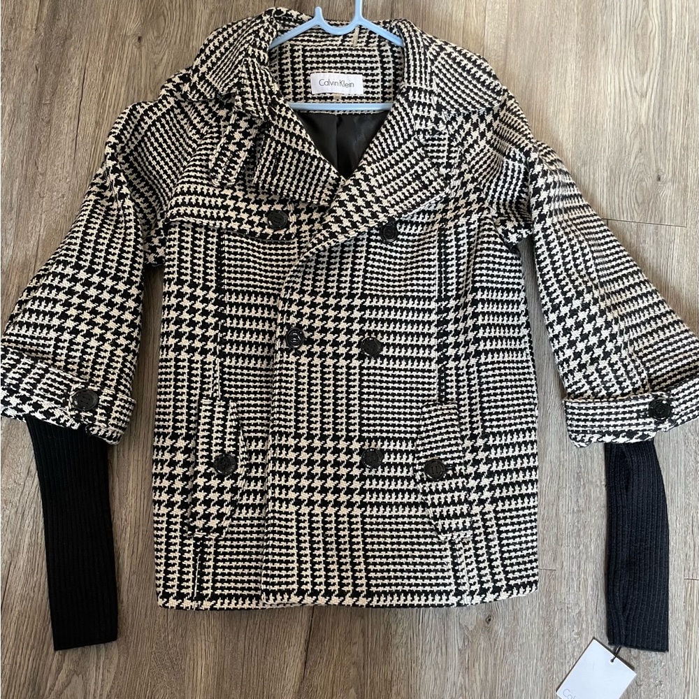 Calvin Klein Women's Wool Blend Coat NWT